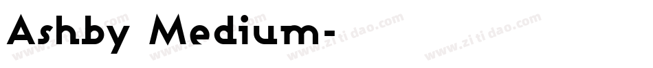 Ashby Medium字体转换